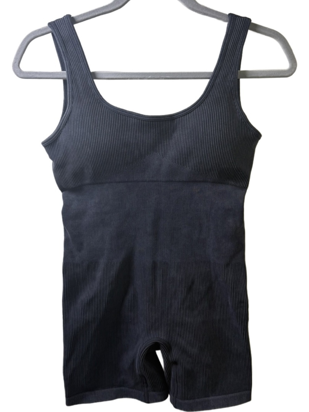 Salted black acid wash bodysuit